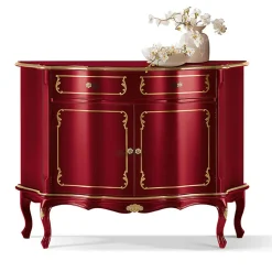 Credenza di Lusso con 2 Ante e 1 Cassetto in Legno Made in Italy - Leonor