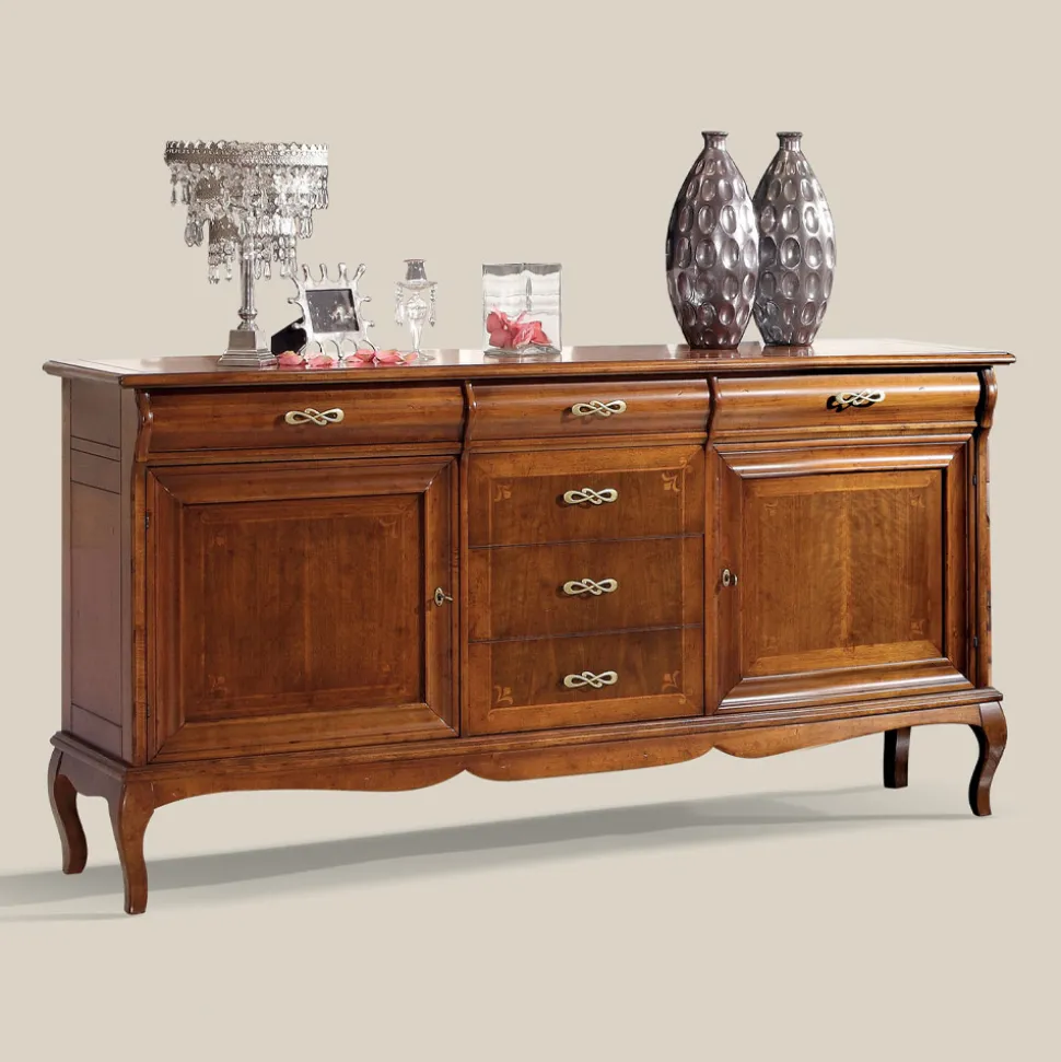 Credenza di Lusso da Soggiorno in Legno Classica Made in Italy - Helisa