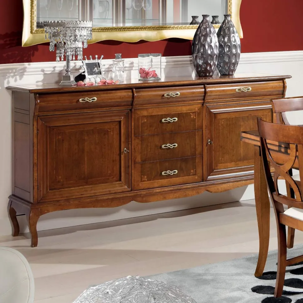 Credenza di Lusso da Soggiorno in Legno Classica Made in Italy - Helisa
