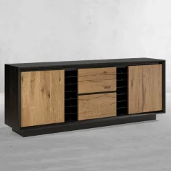 Credenza Impiallacciata su Truciolare di Pioppo Made in Italy - Leone