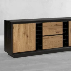 Credenza Impiallacciata su Truciolare di Pioppo Made in Italy - Leone