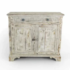 Credenza in Legno di Abete Massello con Ripiani Interni Made in Italy - Pierrot