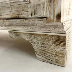 Credenza in Legno di Abete Massello con Ripiani Interni Made in Italy - Pierrot