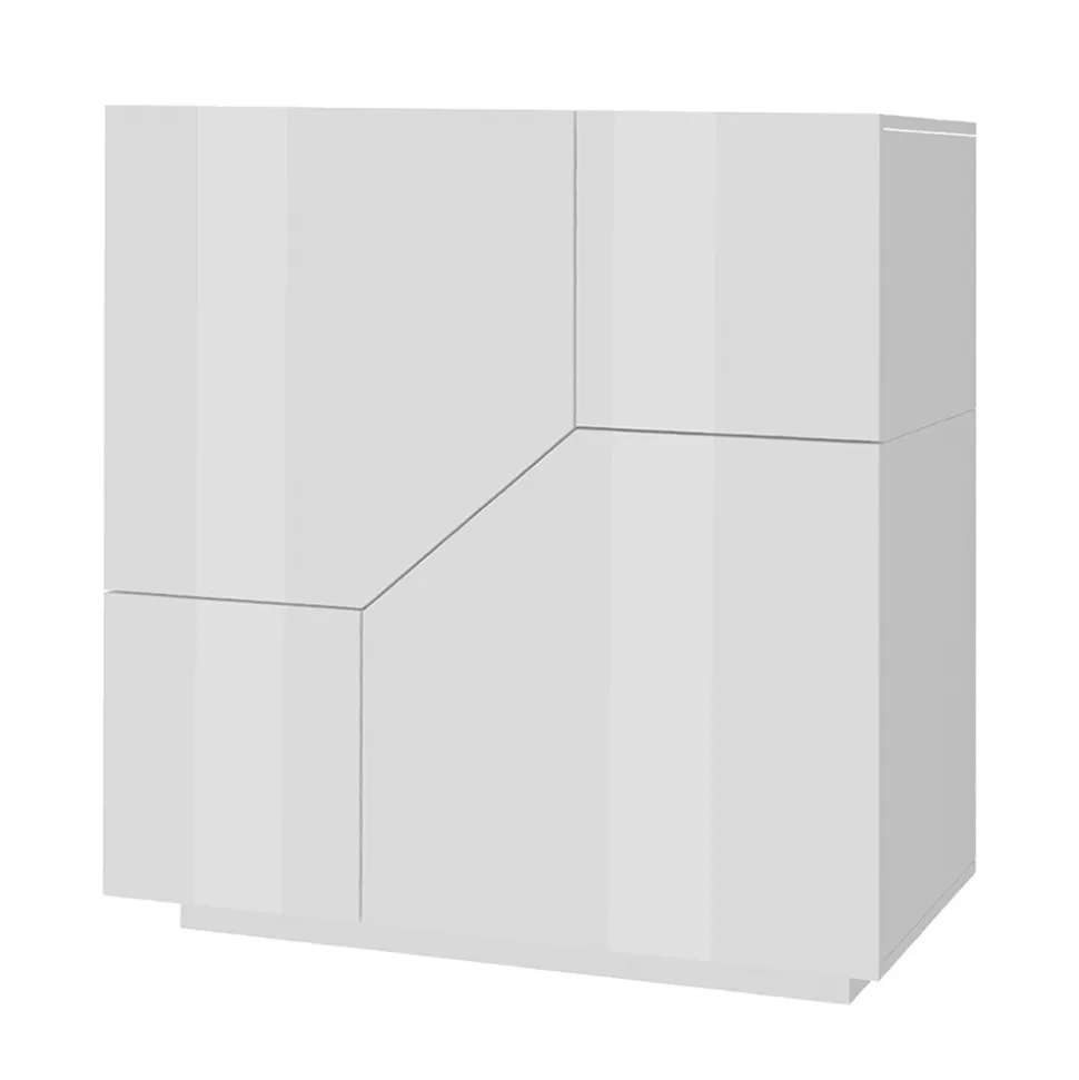 Credenza in Legno Nobilitato 3 Vani e 2 Mensole Made in Italy - Alyssa