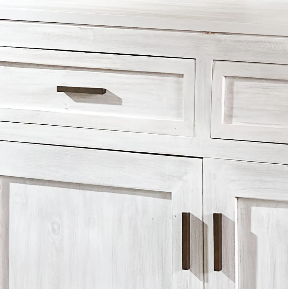 Credenza in Teak Massello con 3 Ante e 3 Cassetti - Sumo