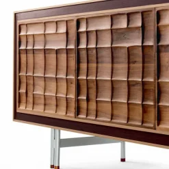 Credenza moderna con 3 ante in legno massello Anna