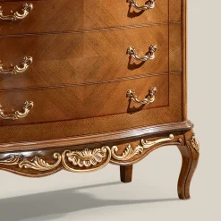 Credenza Salotto Classica Legno Bianco o Noce Made in Italy - Chantilly