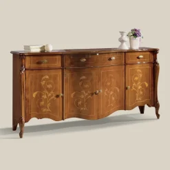 Credenza Soggiorno di Lusso in Legno Classica Made in Italy - Caligola