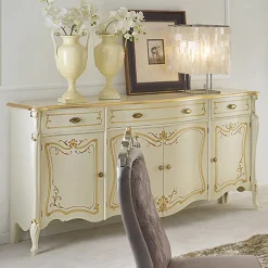 Credenza Soggiorno di Lusso in Legno Classica Made in Italy - Caligola