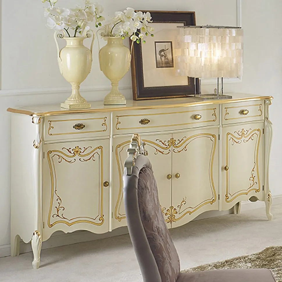 Credenza Soggiorno di Lusso in Legno Classica Made in Italy - Caligola