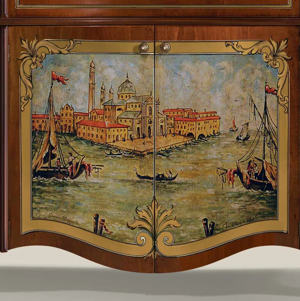 Credenza Soggiorno di Lusso in Legno Classica Made in Italy - Caligola