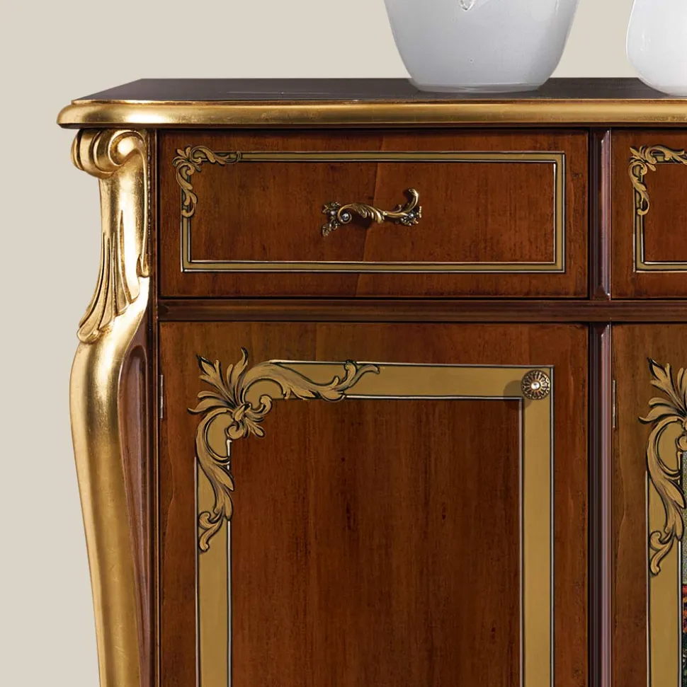 Credenza Soggiorno di Lusso in Legno Classica Made in Italy - Caligola
