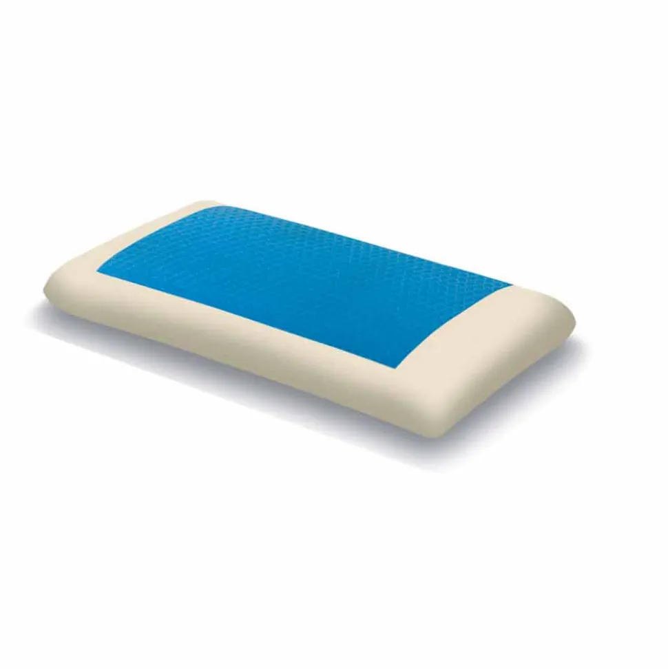 Cuscino Ergonomico in Memory Idrogel Alto 13 cm Made in Italy, 2 Pezzi – Pretty