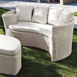 Daybad da Giardino in Fibra Polyrattan 2 Elementi - Donna