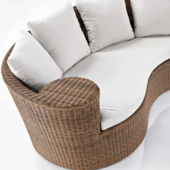 Daybad da Giardino in Fibra Polyrattan 2 Elementi - Donna