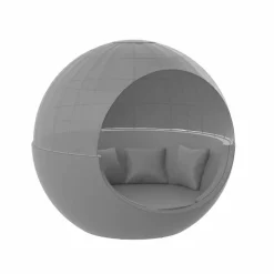 Daybed da Giardino Design Rotondo di Lusso con Parasole - Ulm Moon by Vondom