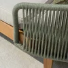 Daybed da Giardino in Teak, Alluminio, Corda e Cuscini - Jacub