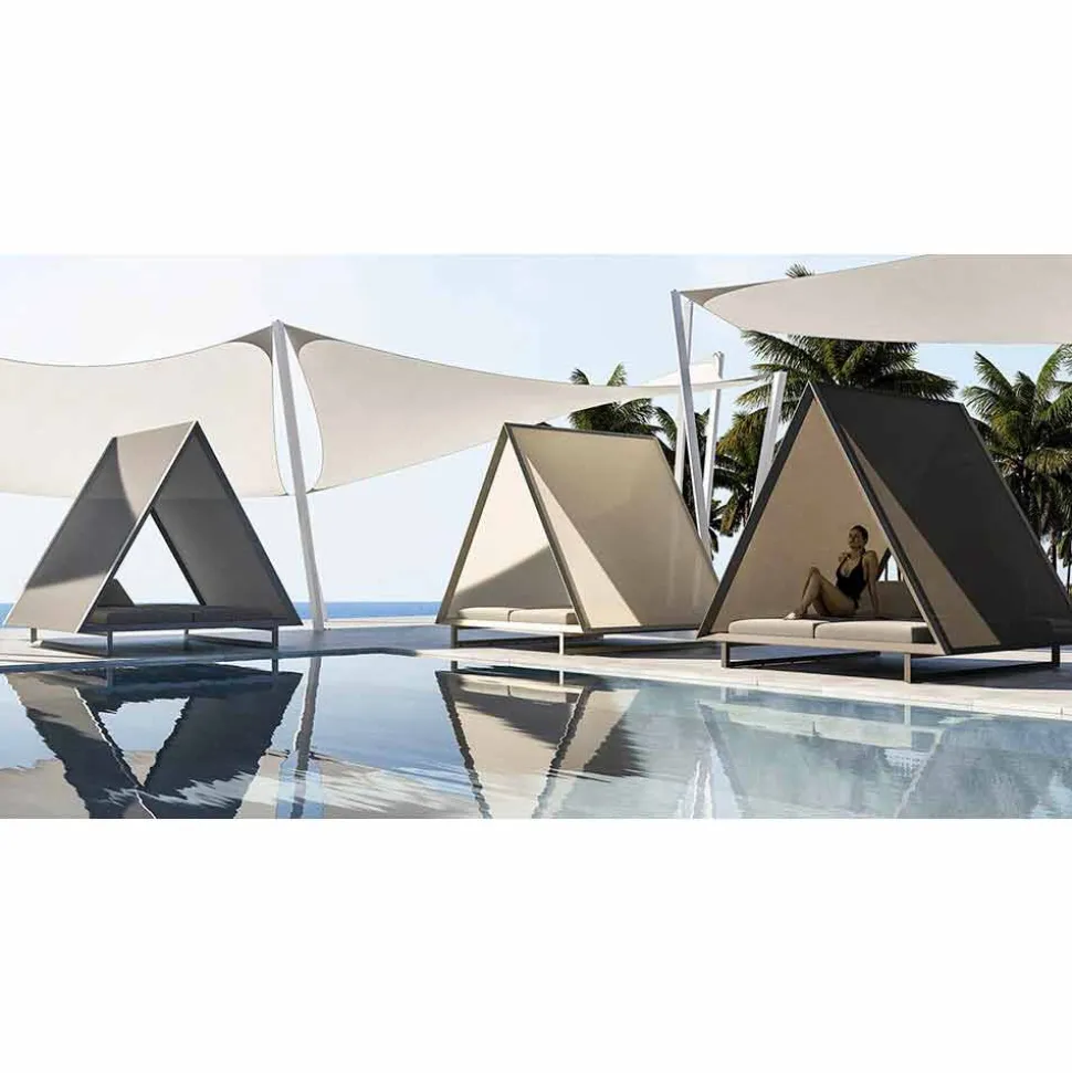 Daybed Esterno in Alluminio e Tessuto Design di Lusso - Frame Vineyard by Vondom