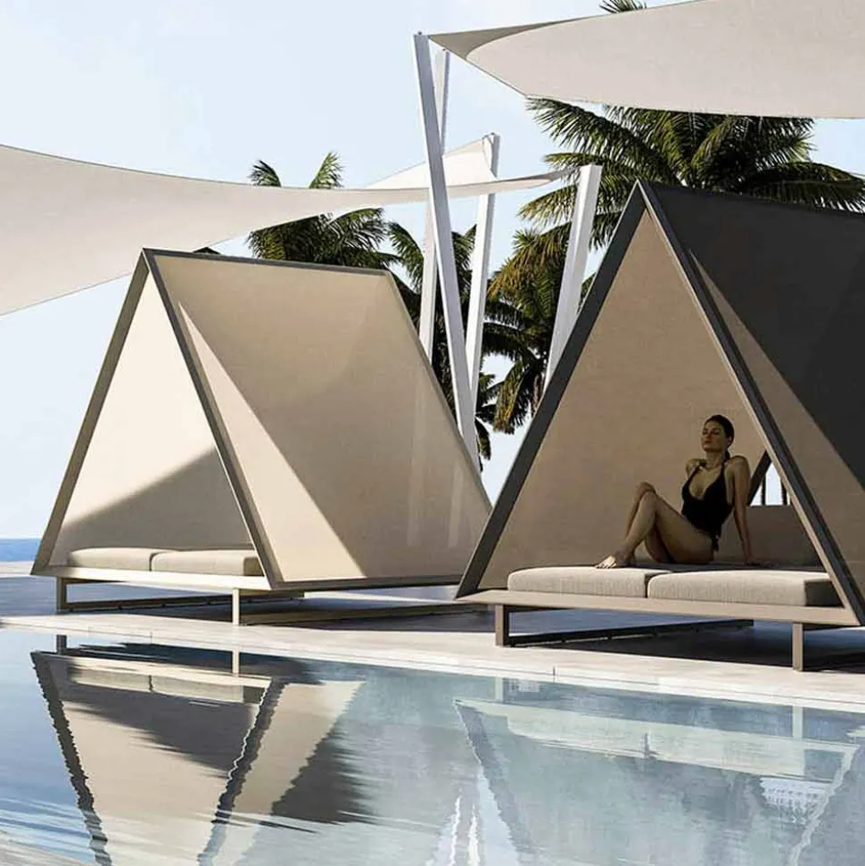 Daybed Esterno in Alluminio e Tessuto Design di Lusso - Frame Vineyard by Vondom