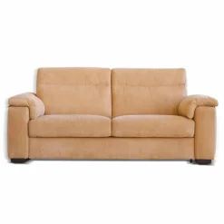 Divano a 2 posti di design in tessuto o ecopelle Lilia, made in Italy