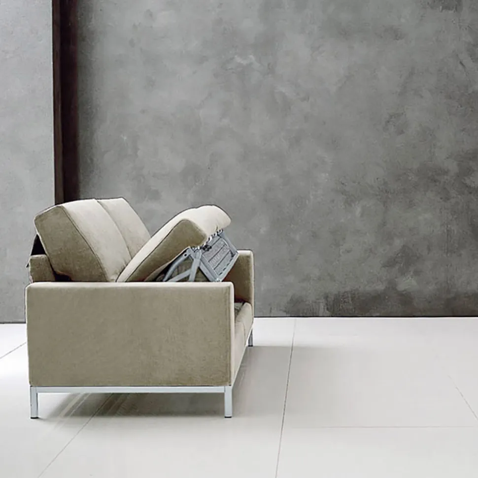 Divano con Apertura a Letto in Metallo e Poliuretano Made in Italy - Folle