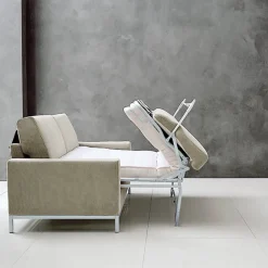 Divano con Apertura a Letto in Metallo e Poliuretano Made in Italy - Folle