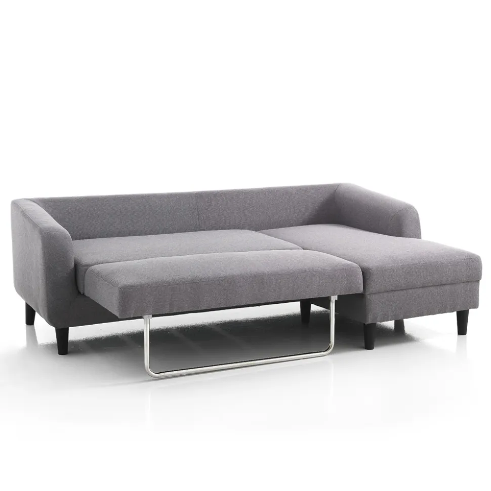 Divano con Elemento Letto a Scomparsa Sotto la Seduta - Nickel