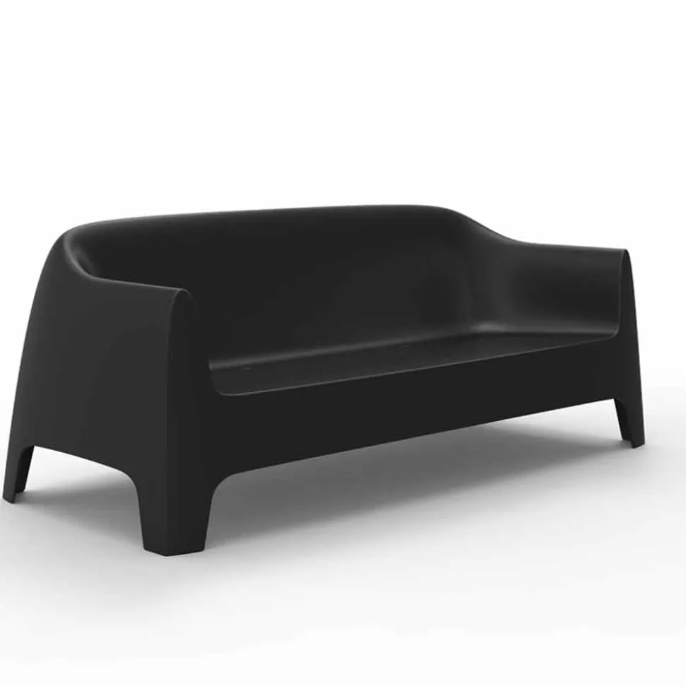 Divano da esterno design moderno Solid by Vondom in polipropilene, 4 pezzi