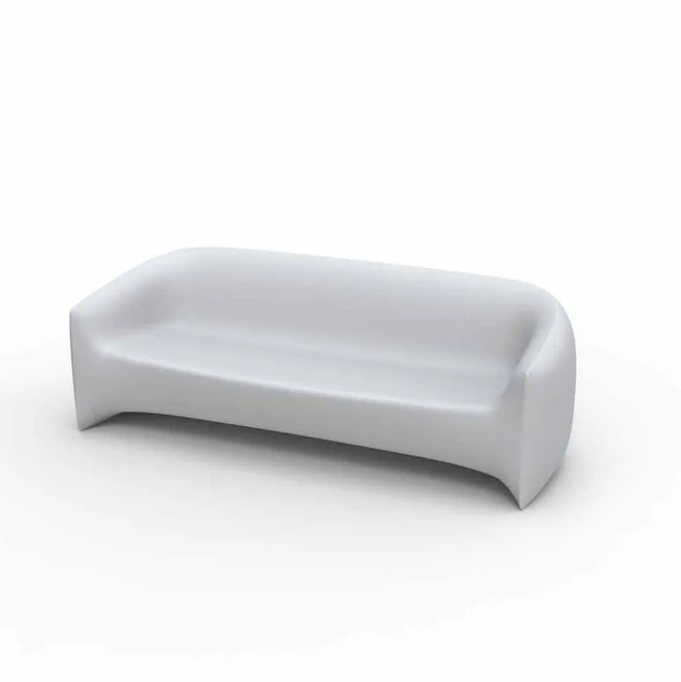 Divano da esterno di design in resina di polietilene Blow by Vondom
