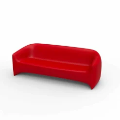 Divano da esterno di design in resina di polietilene Blow by Vondom