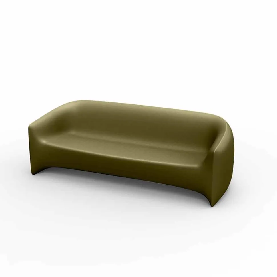 Divano da esterno di design in resina di polietilene Blow by Vondom