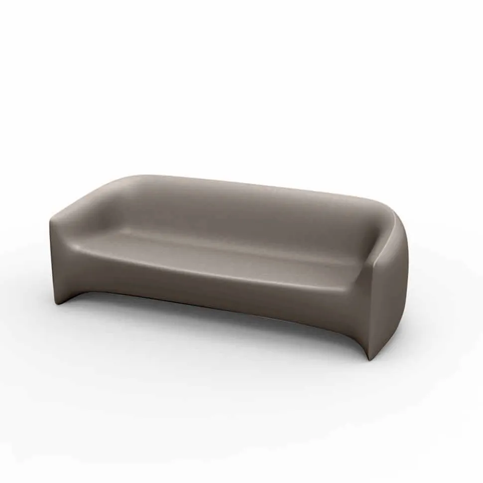 Divano da esterno di design in resina di polietilene Blow by Vondom