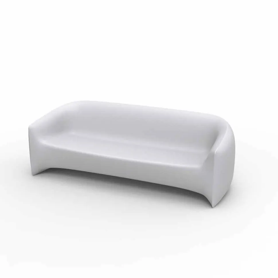 Divano da esterno di design in resina di polietilene Blow by Vondom
