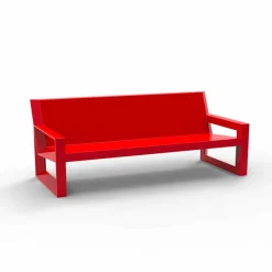 Divano da esterno Frame by Vondom, in resina di polietilene, di design