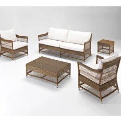 Divano da Esterno in Polyrattan Intrecciato a Mano - Gigi