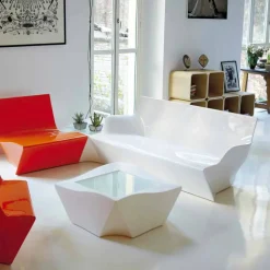 Divano da giardino con braccioli Slide Kami Yon fatto in Italia