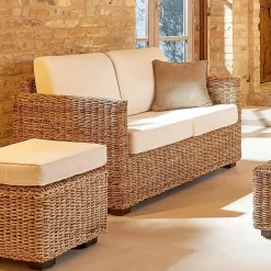 Divano da Giardino di Varie Misure in Abaca con Cuscini – Raziel