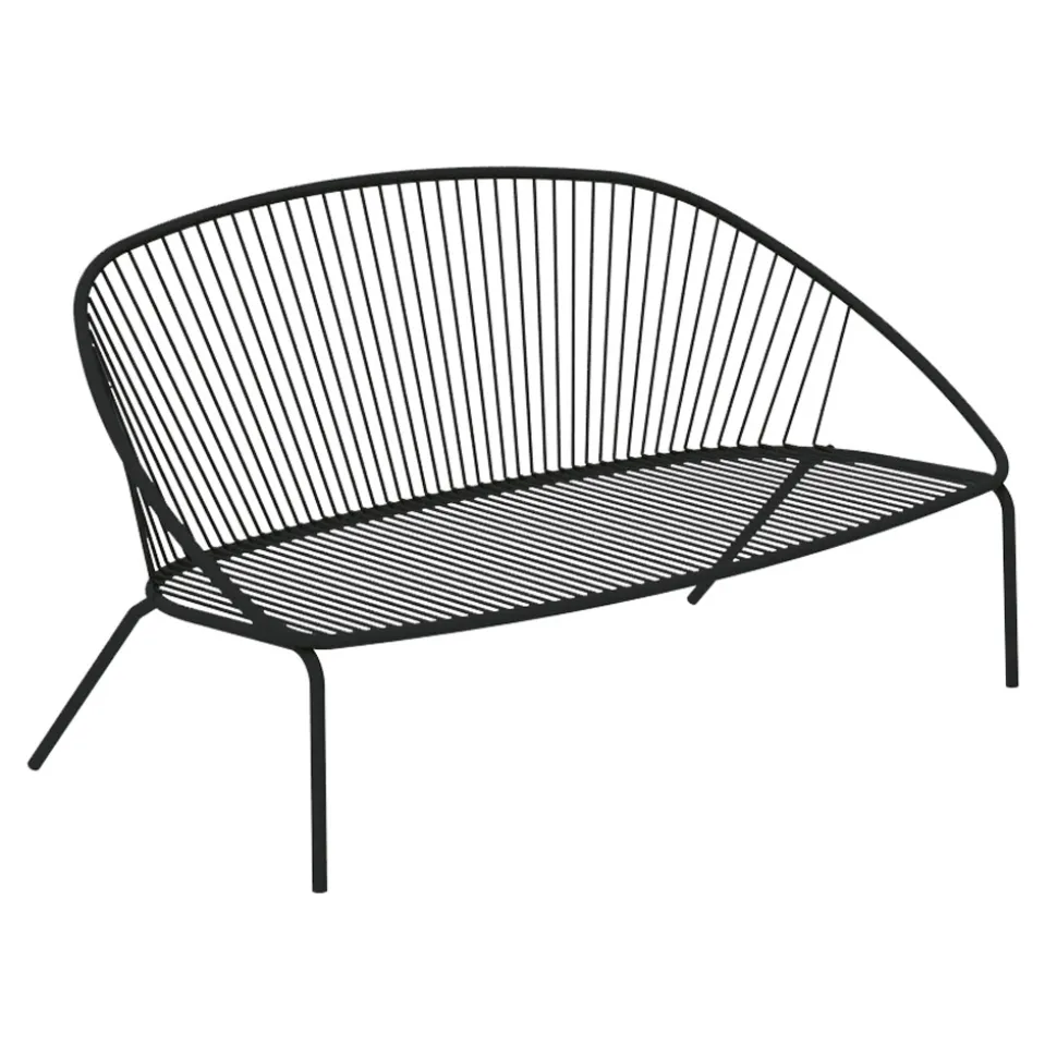 Divano da Giardino Impilabile in Acciaio Zincato Made in Italy – Sansa