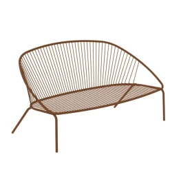 Divano da Giardino Impilabile in Acciaio Zincato Made in Italy – Sansa