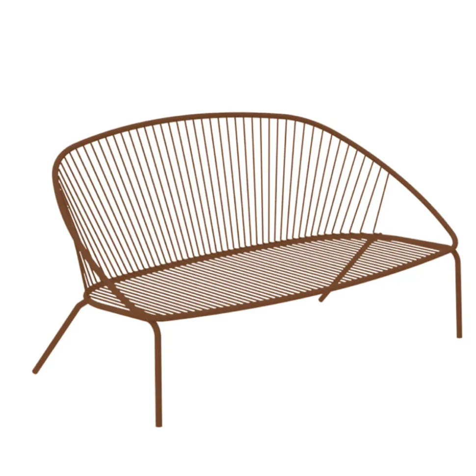 Divano da Giardino Impilabile in Acciaio Zincato Made in Italy – Sansa