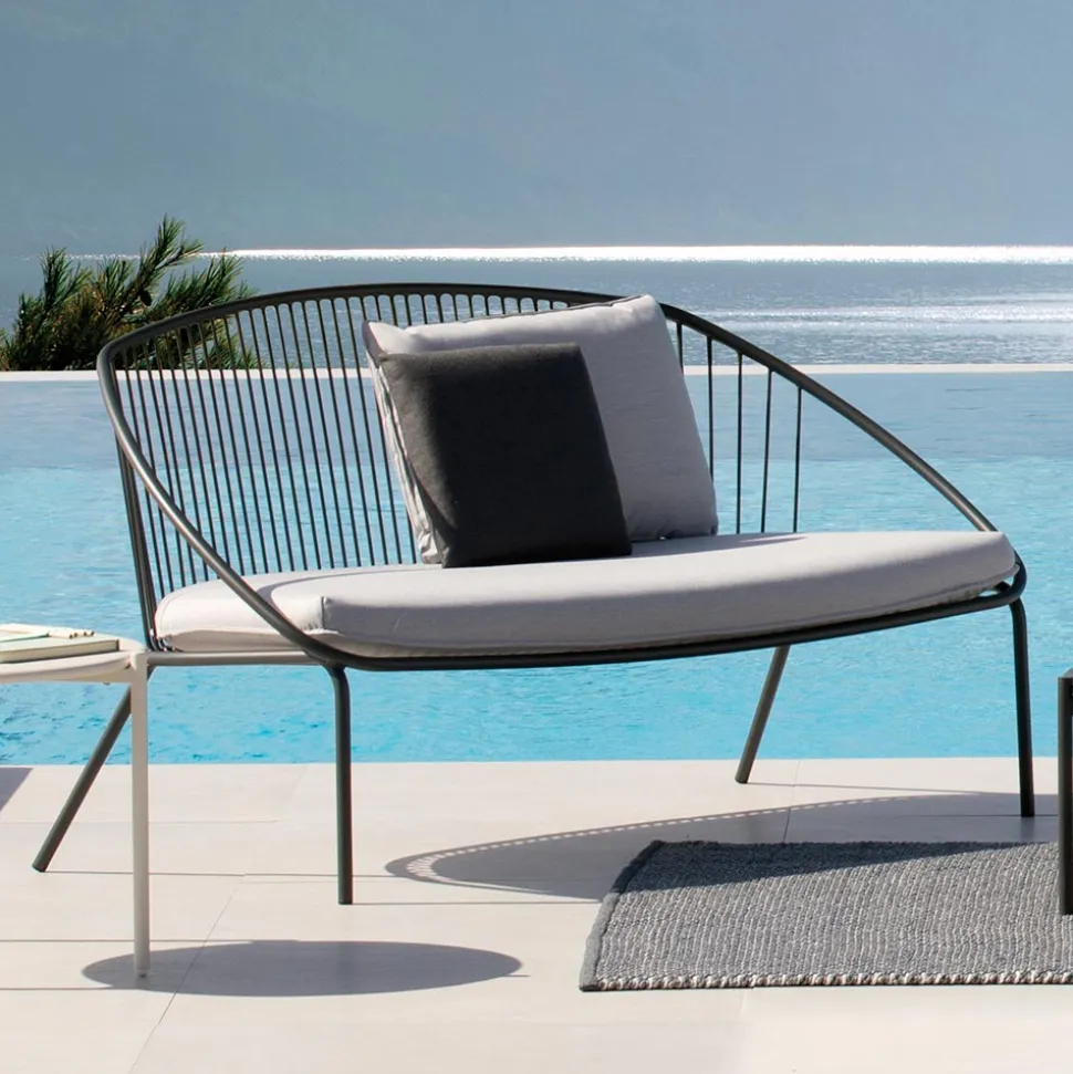 Divano da Giardino Impilabile in Acciaio Zincato Made in Italy – Sansa
