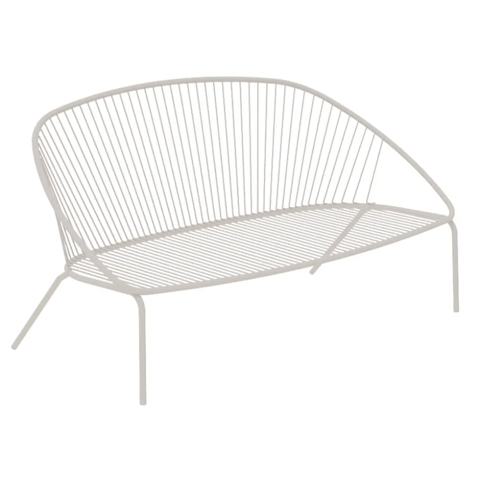 Divano da Giardino Impilabile in Acciaio Zincato Made in Italy – Sansa