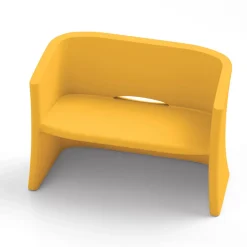 Divano da Giardino 2 Posti in Polietilene Colorato Made in Italy - Gomez