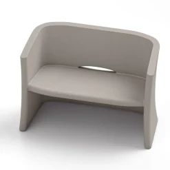 Divano da Giardino 2 Posti in Polietilene Colorato Made in Italy - Gomez