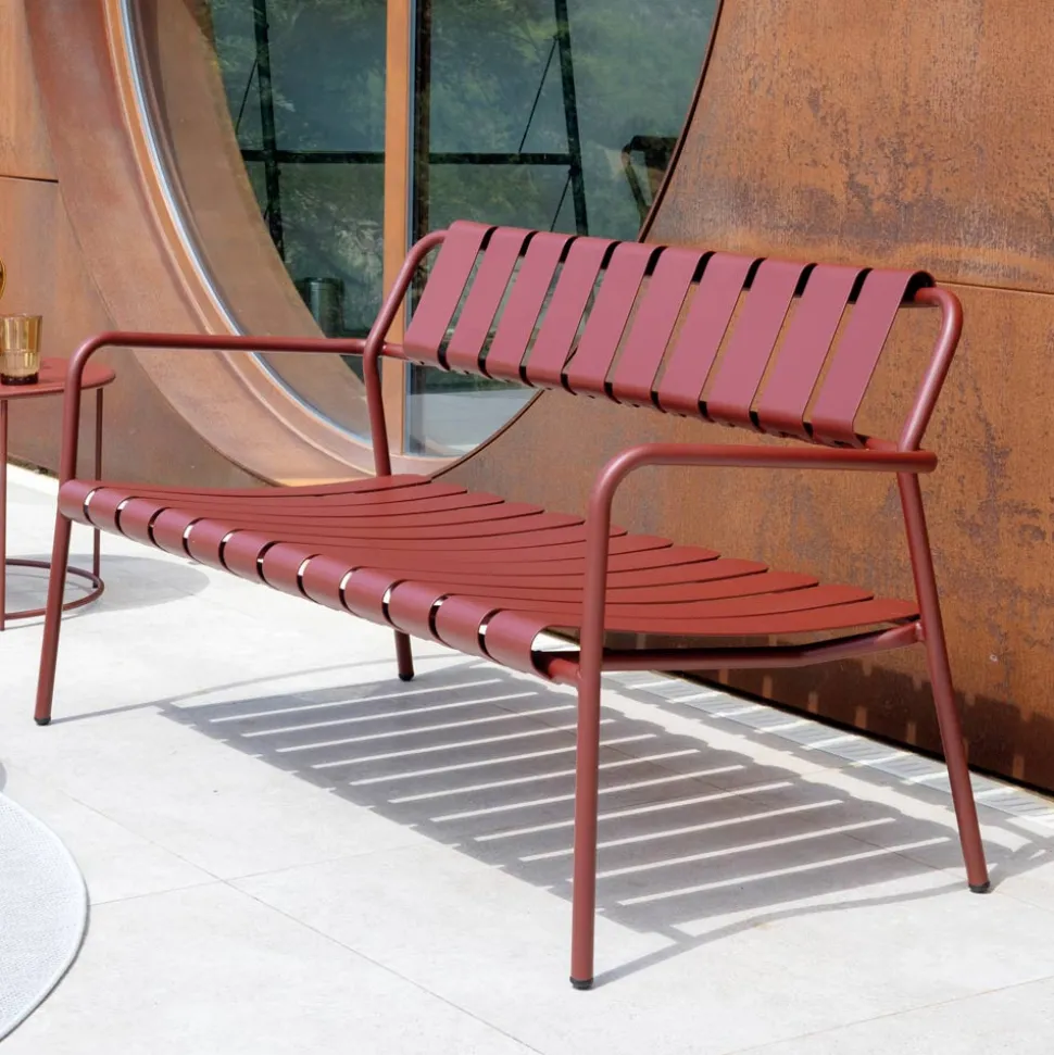 Divano da Giardino Realizzato Interamente in Alluminio - Risplendente