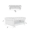 Divano da Interno Disponibile in Diverse Misure Made in Italy - Vivace