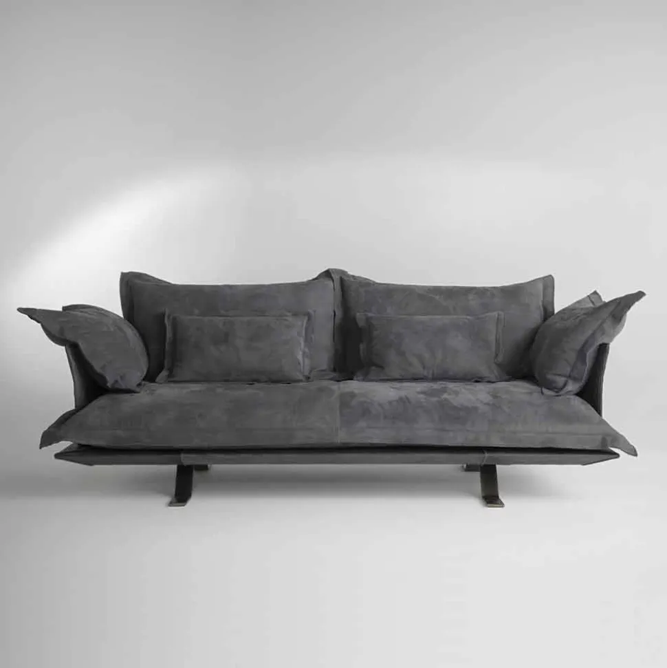 Divano design moderno in pelle Shita, 170, 220 oppure 250 cm