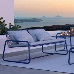 Divano in Metallo per il Giardino Moderno Alta Qualità Made in Italy - Karol