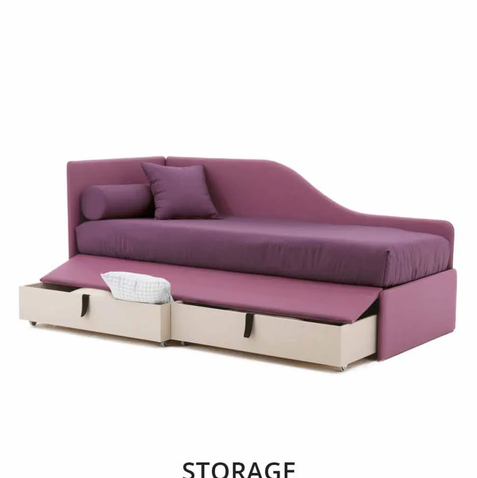 Divano Letto di Design in Similpelle Sfoderabile Made in Italy - Rallo