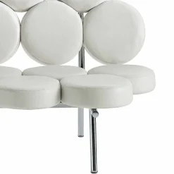 Divano Moderno in Pelle con Struttura in Acciaio Made in Italy di Lusso - Arthur